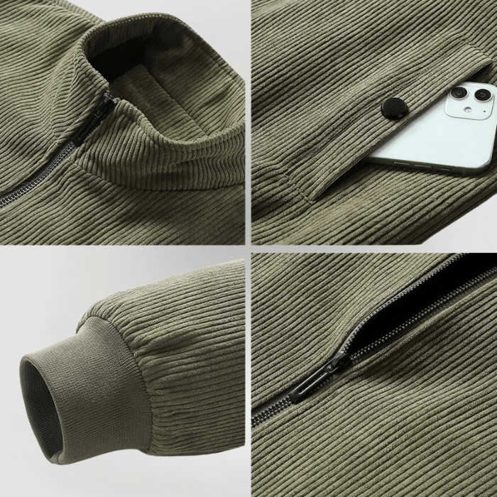 StripeX - CORDJACKE MIT FLEECEFUTTER