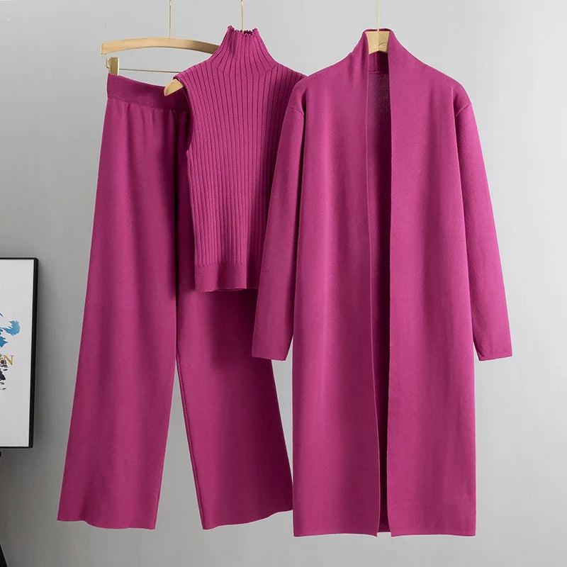 Eva I 3-teiliges Vintage-Strickset