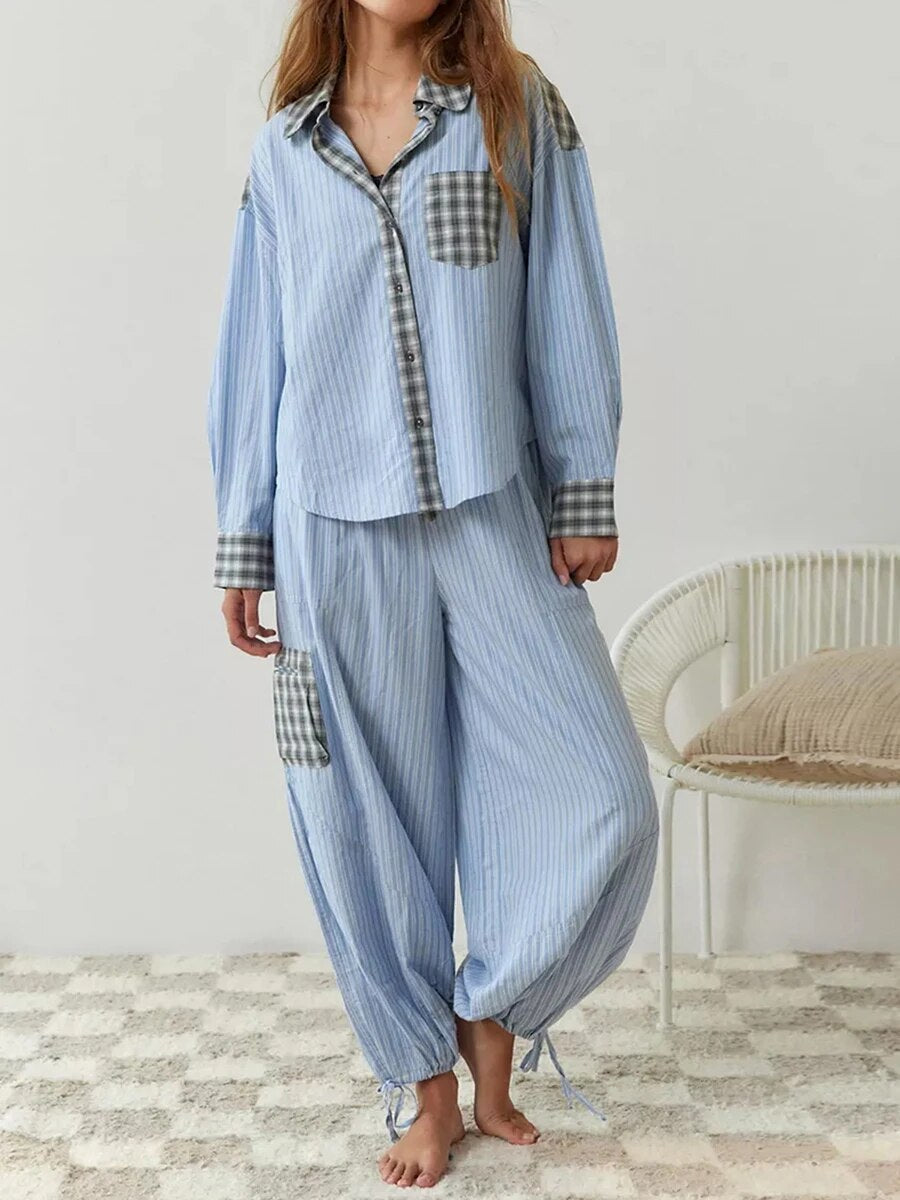 Johannas Nachttraum - Gemütliches und Lässiges Damen-Pyjama-Set für entspannte Nächte