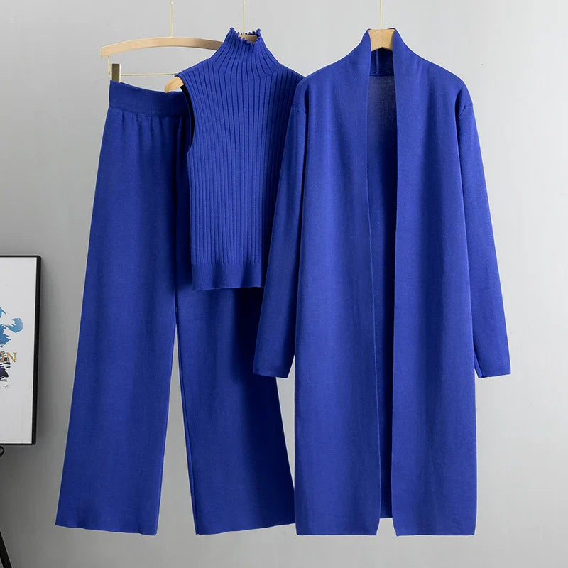 Eva I 3-teiliges Vintage-Strickset
