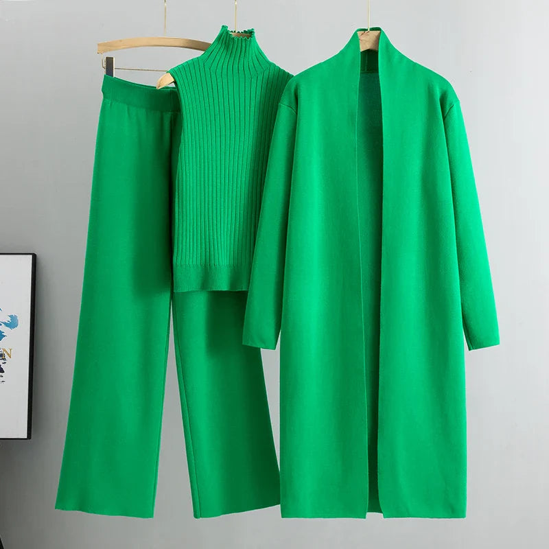 Eva I 3-teiliges Vintage-Strickset