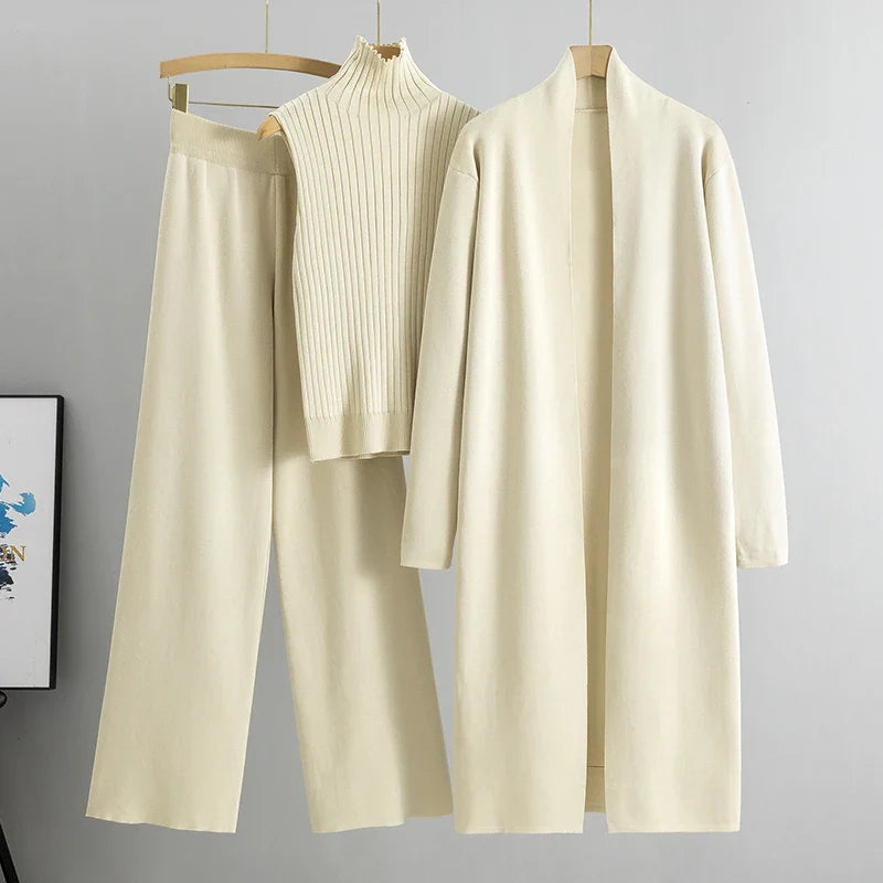 Eva I 3-teiliges Vintage-Strickset