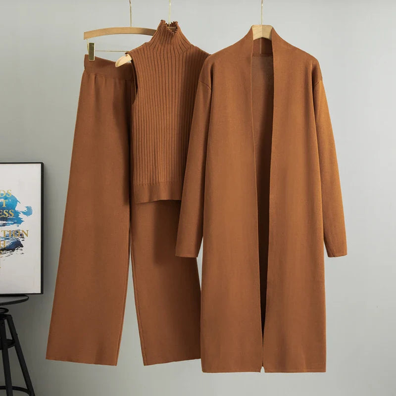 Eva I 3-teiliges Vintage-Strickset