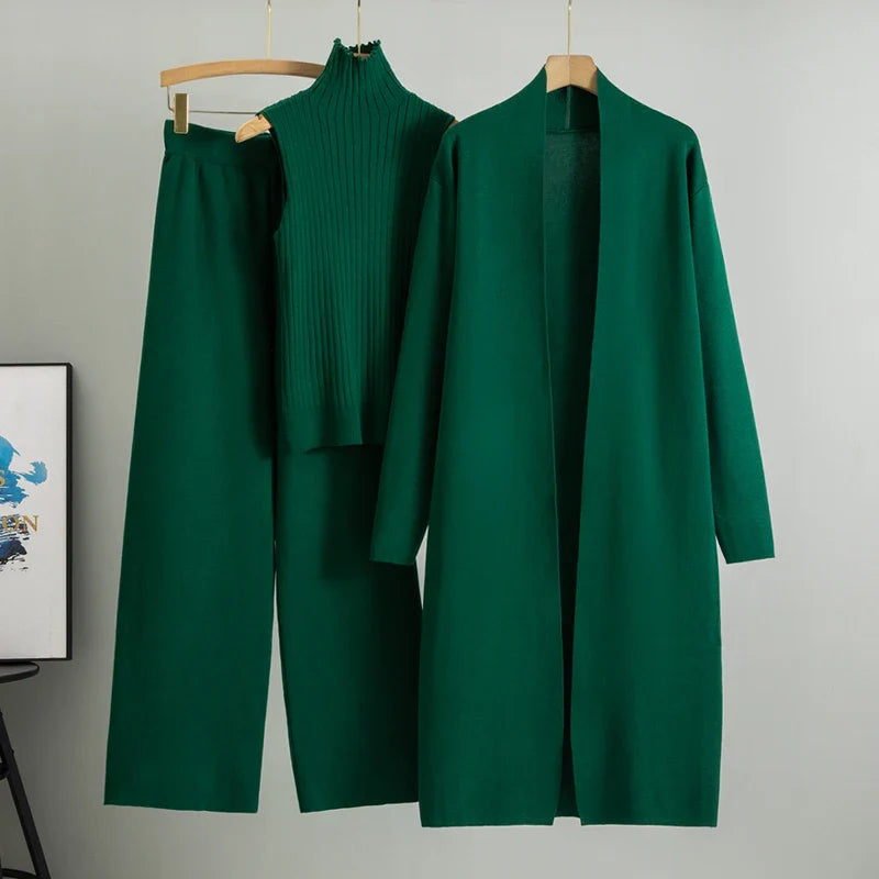 Eva I 3-teiliges Vintage-Strickset