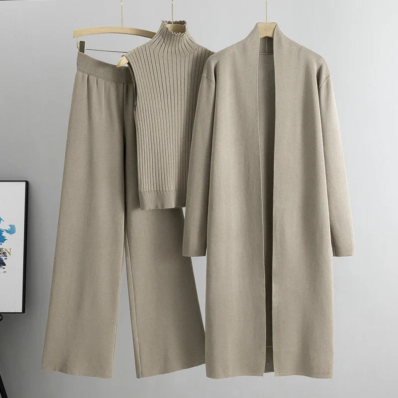 Eva I 3-teiliges Vintage-Strickset